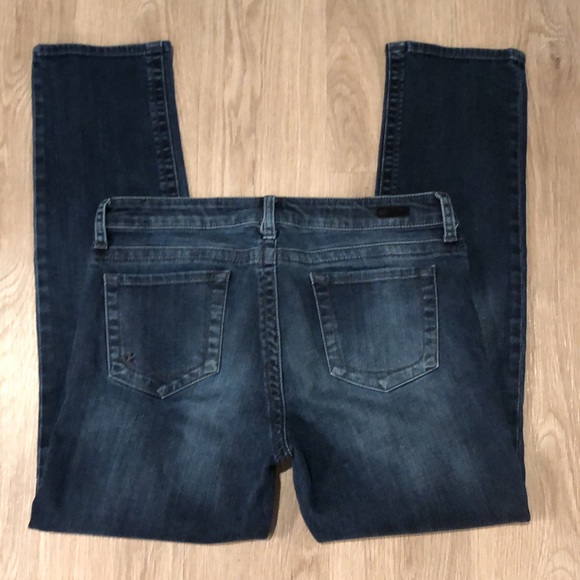 KUT From The Kloth Dark Blue Wash Straight LegJeans Size 8 Short - Picture 2 of 16